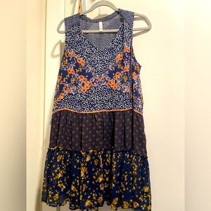 Colorful, floral dress